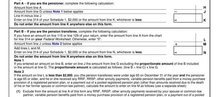 cra tax form t1032 completion process explained (portion 3)