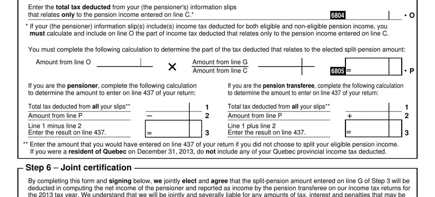 cra tax form t1032 conclusion process shown (stage 4)