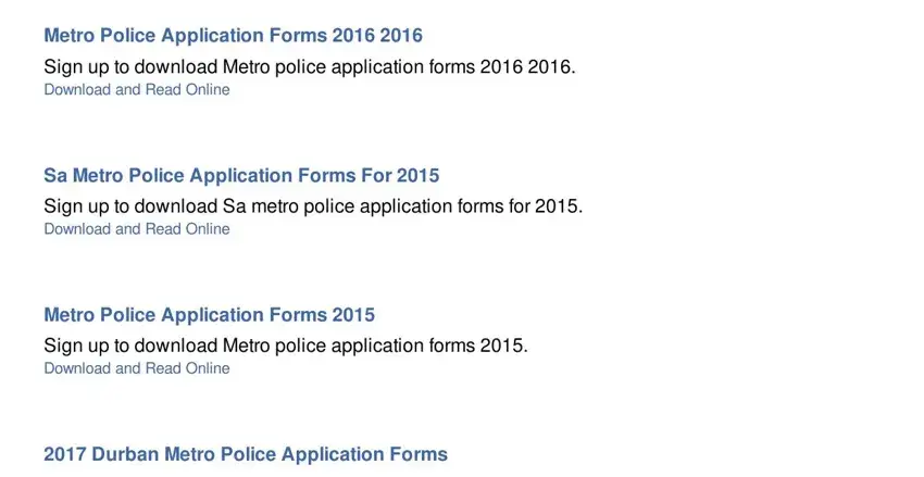How you can prepare metropolice application forms 2021 part 4