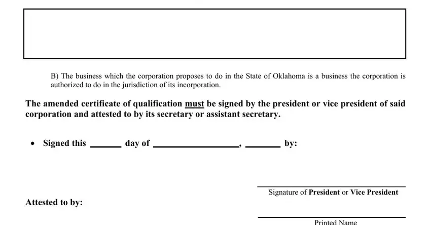 Stage no. 4 for filling out Sos Form 0014