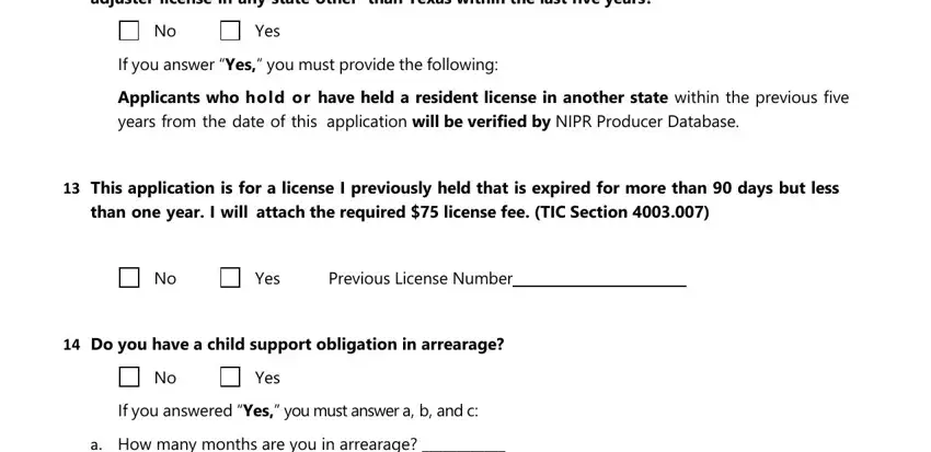 Step number 5 in submitting tdi application