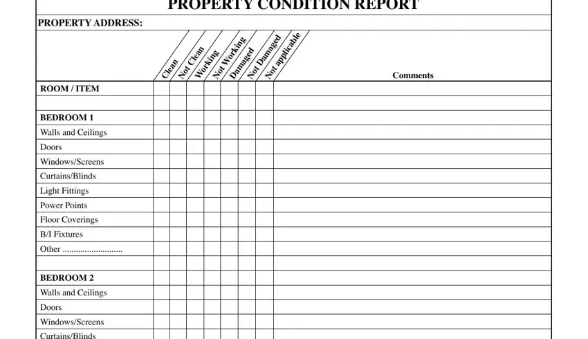 Writing part 1 in property condition report pdf