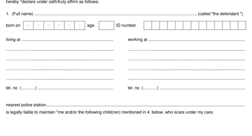 How to complete j101 form step 2