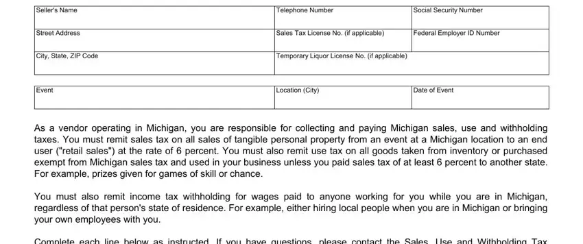 Find out how to fill out form 2271 michigan step 1
