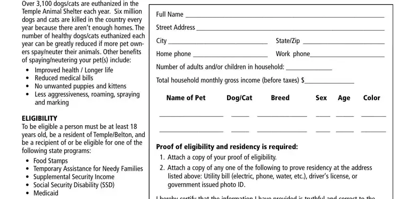 Best ways to fill out printable spay neuter contract part 1