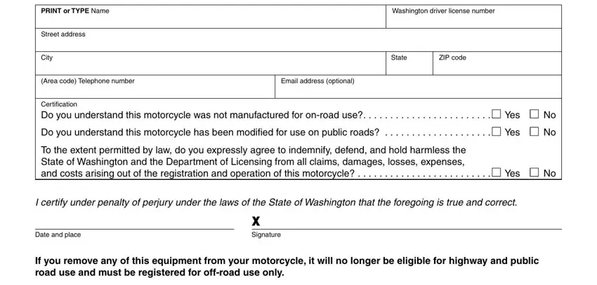 Stage no. 2 of completing Form Td 420 808