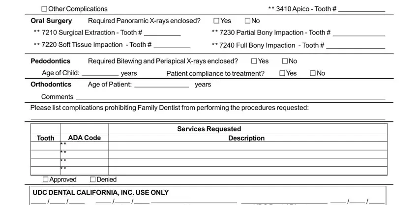 A way to complete assurant dental referral form portion 2