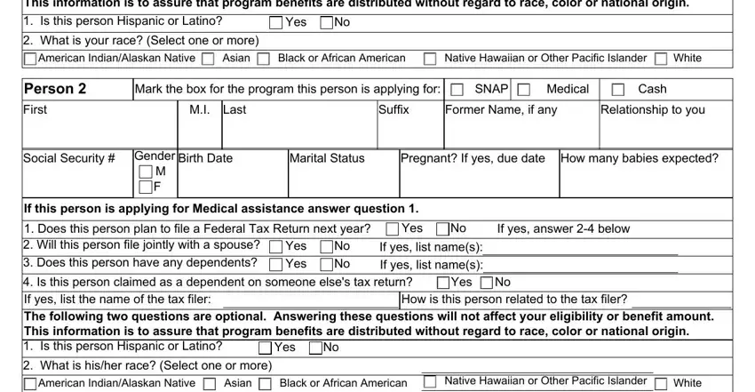 Step number 5 for filling out form 267