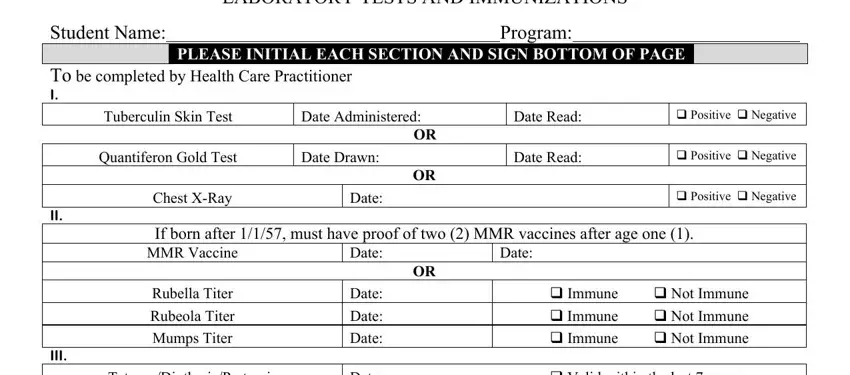 Learn how to fill in laboratory result form portion 3