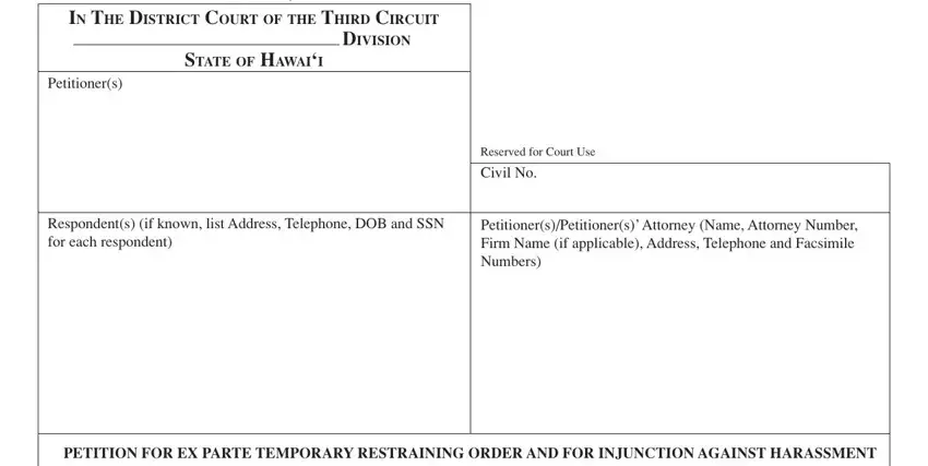 hawaii temporary restraining completion process outlined (portion 1)