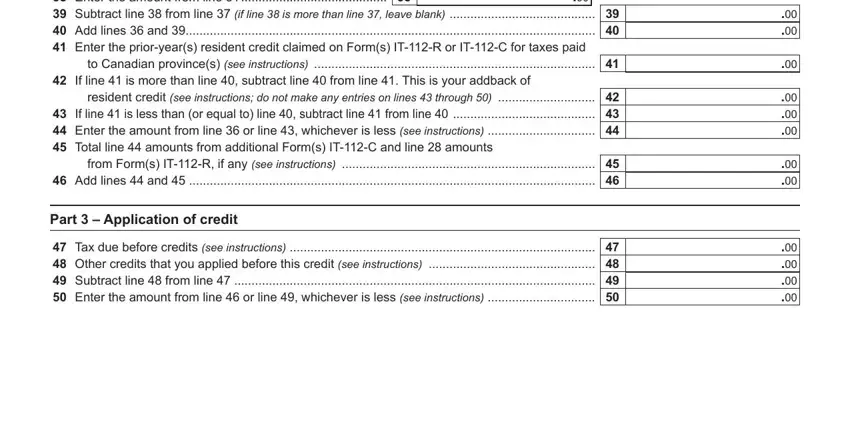 to Canadian provinces see, Multiply line  by line, and Tax due before credits see inside Form It 112 C