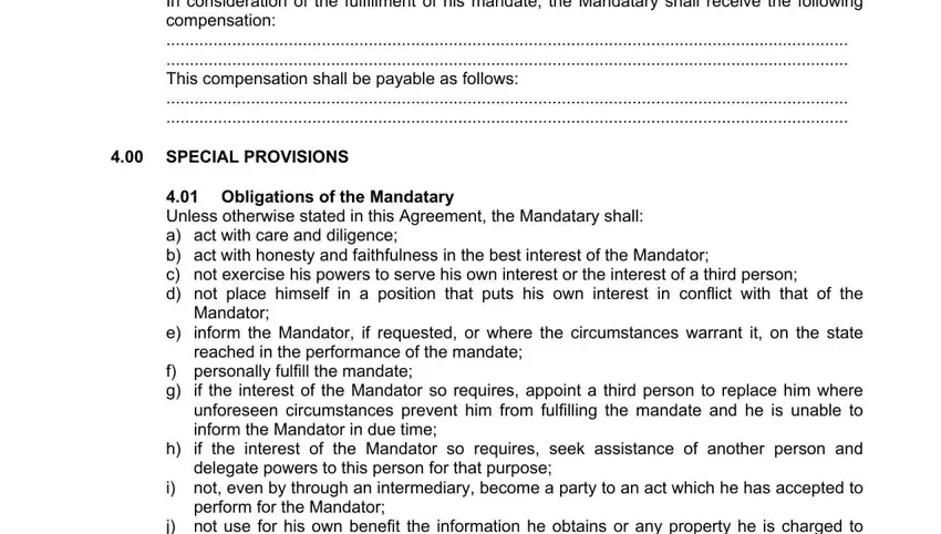 mandate agreement letter conclusion process clarified (stage 3)