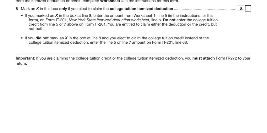 Step no. 4 for filling in Form It 272