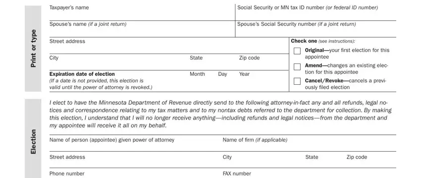 Tips on how to fill out Minnesota Form Rev184A step 2