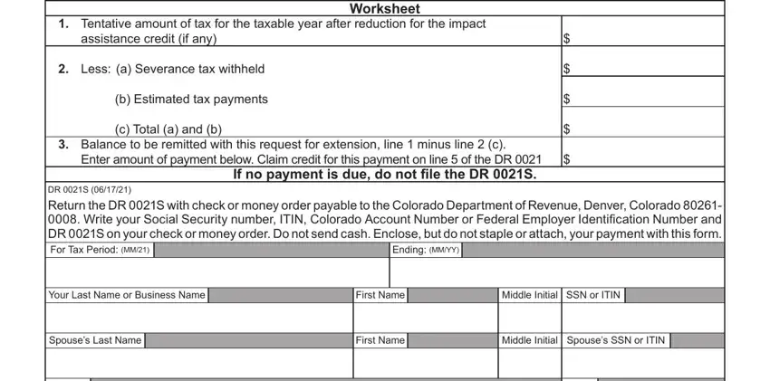 Part # 5 of submitting colorado severance tax forms 2016 tax booklet