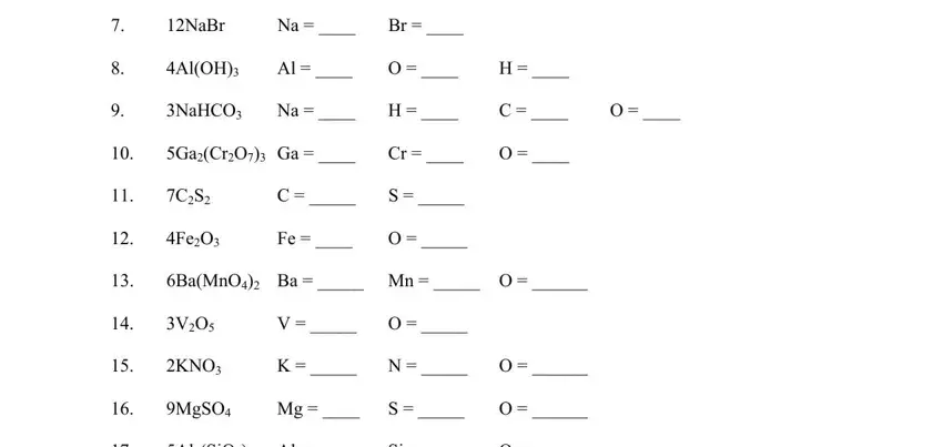 How to complete chemistry counting worksheet part 2