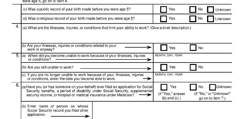 Step # 2 in submitting ssa 16 intend