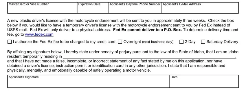 Completing part 2 of Form Itd 3063