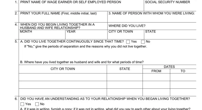 The best way to complete security form marriage step 1