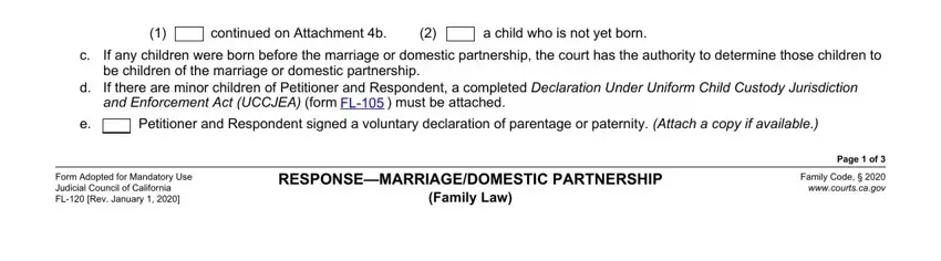 Stage no. 3 of submitting marriage law form