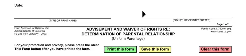 Step no. 3 for filling out fl 235 form