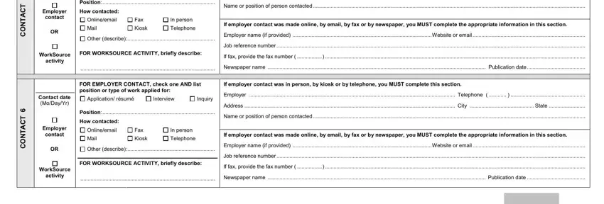 The best way to fill out Job Search Logs Form portion 4