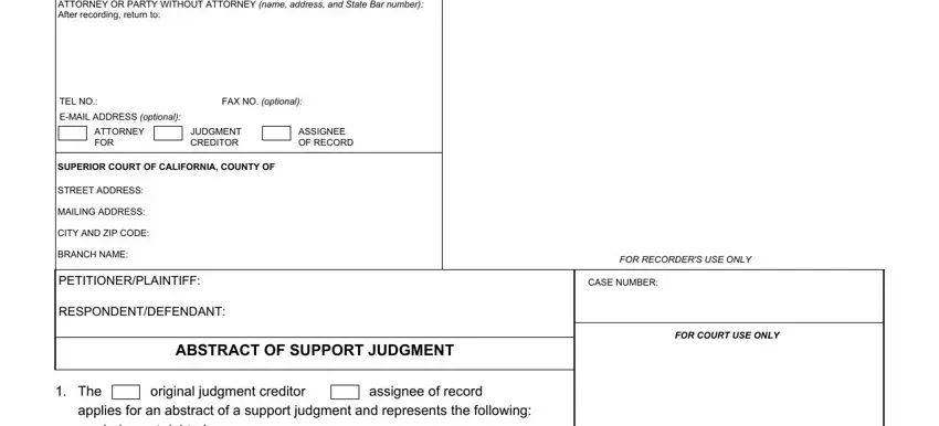 support abstract judgment completion process clarified (part 1)