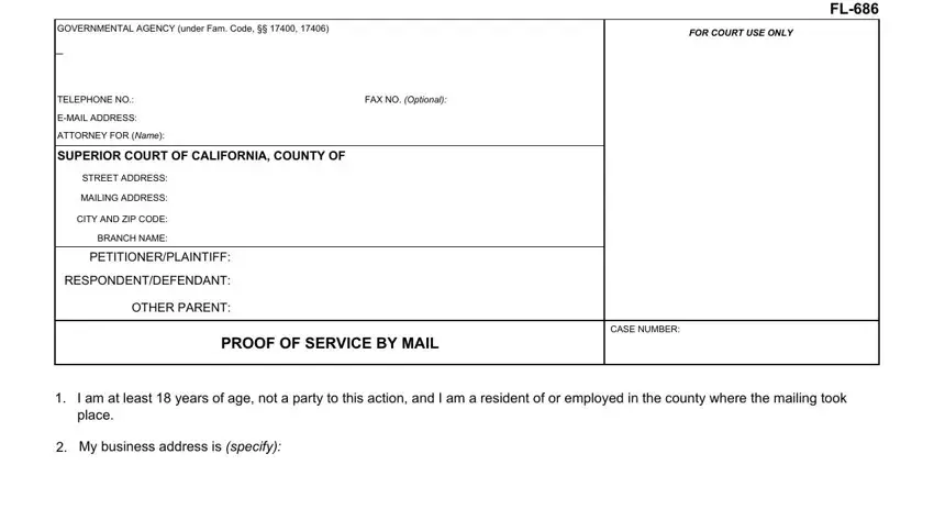 How you can fill out proof of service form stage 1