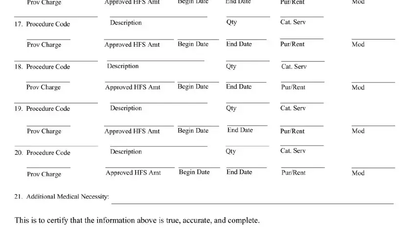 Filling in part 2 in form prior approval request