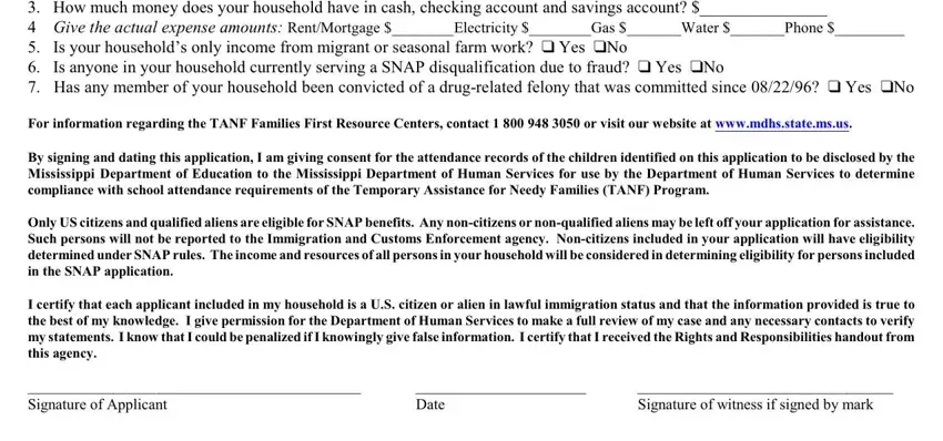 Mississippi Snap Application PDF Form FormsPal