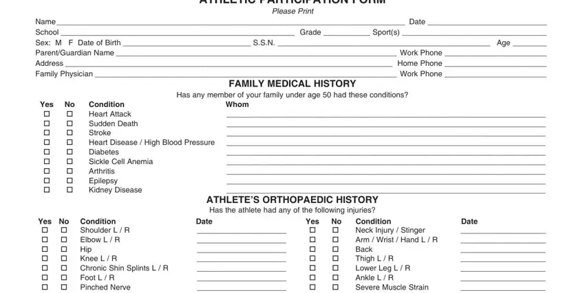 Filling out part 1 in mississippi physical form printable