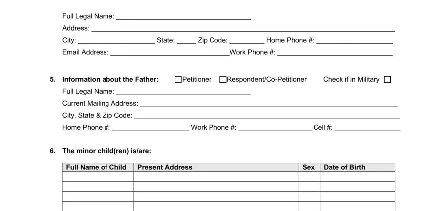Writing section 4 of colorado grandparents' rights forms