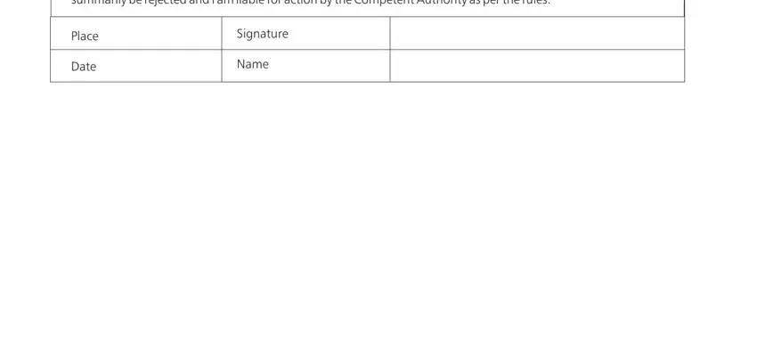 Signature, Name, and Date in lrs application status