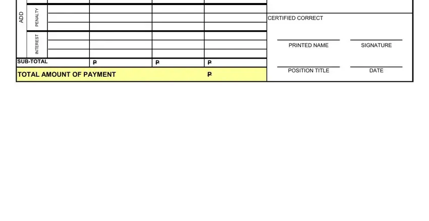 Stage no. 2 of filling in r5 sss form excel file