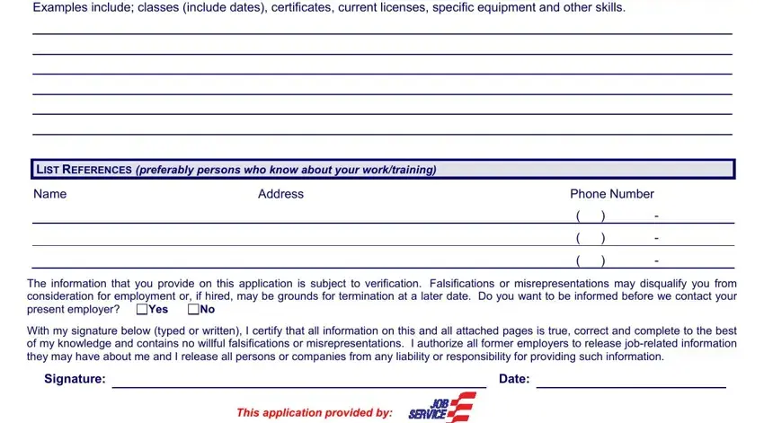 Writing segment 5 in employment application format pdf