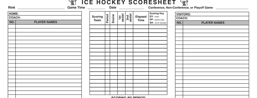 Dayton Icehounds Hockey  How to fill out a game Score Sheet