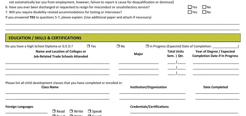 Hollister Job Application Form conclusion process detailed (step 2)