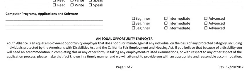 Step number 3 in filling in Hollister Job Application Form