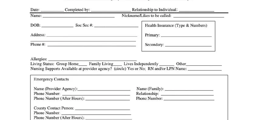 Tips to fill in hospital admission form step 1