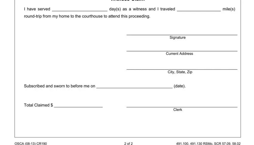 How you can fill out missouri subpoenas part 4