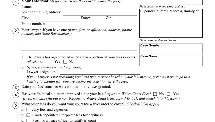 waive request here writing process clarified (portion 1)