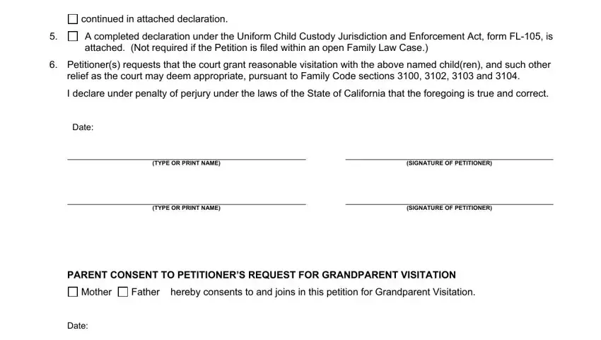 california petition grandparent visitation writing process explained (portion 5)