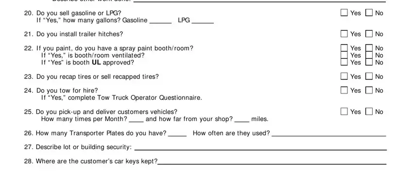 Part number 4 in filling out Form G1603 0308