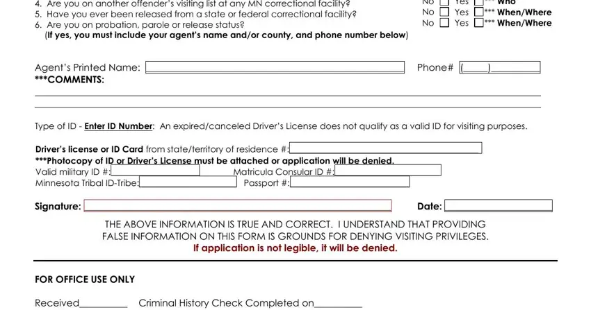 visiting forms writing process shown (part 2)