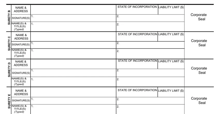 C Y T E R U S, NAMES  TITLES Typed, and NAME  ADDRESS inside cook county bid bond form