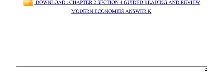 Filling in section 1 of section 4 guided reading and review modern economies answers