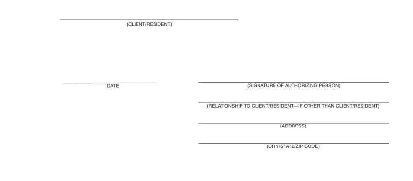 authorized representative form completion process described (portion 2)