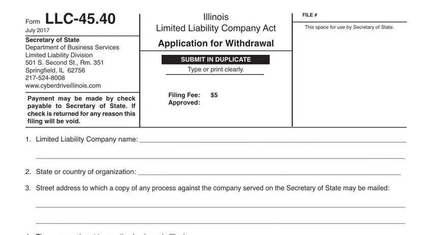 How one can complete withdrawal illinois form template part 1
