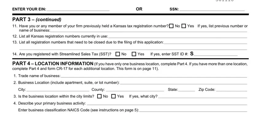 Filling out part 3 in 16 tax