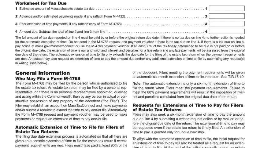 How to fill out estate extension form step 1